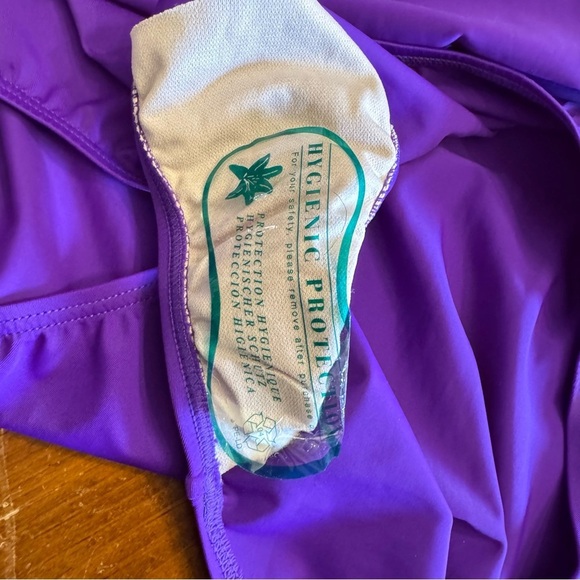 Swimsuits for All Plus Size 26 Chlorine Resistant Purple Tank Swimdress NEW - Picture 11 of 16